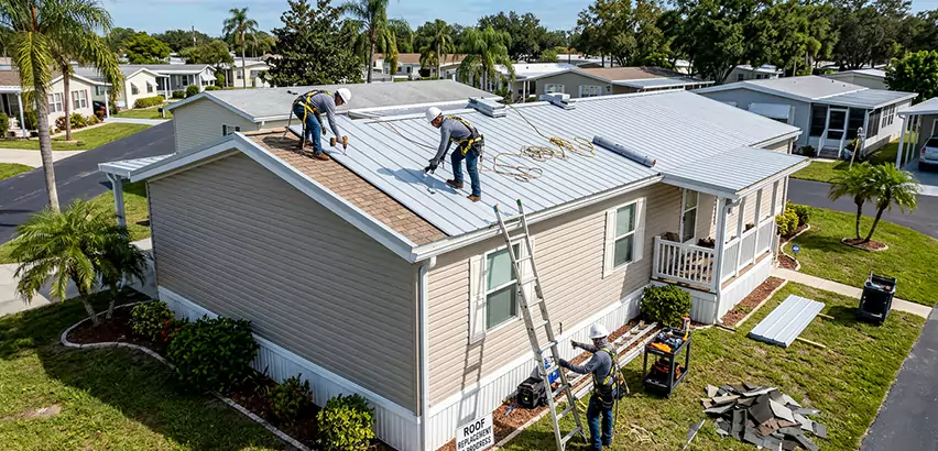 Mobile Home Metal Roof Replacement in Orland Park