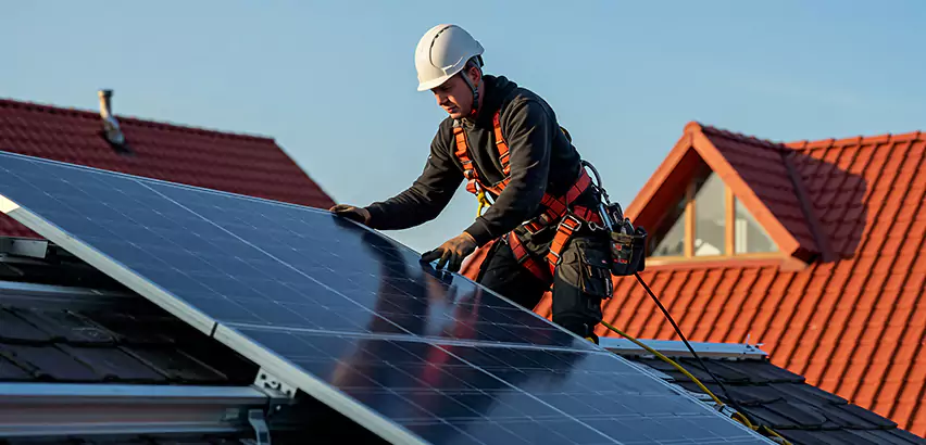 Solar Panels on Steel Roof Installation in Orland Park