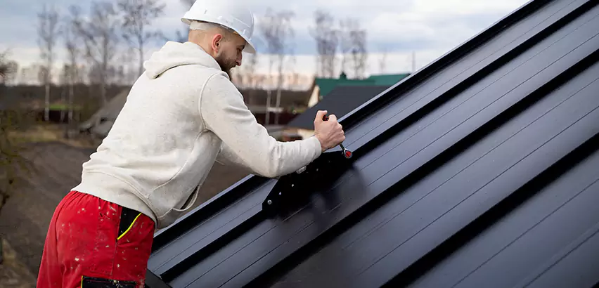 Tin Roof Ridge Cap Installation in Orland Park