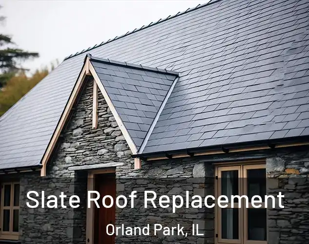  Slate Roof Replacement Orland Park, IL